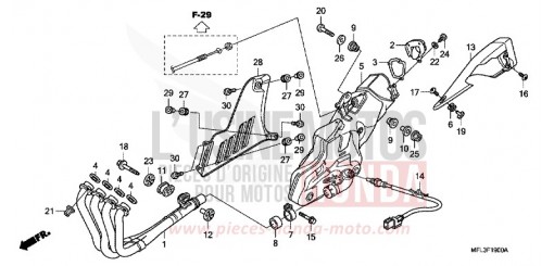 EXHAUST MUFFLER CBR1000RRA de 2010
